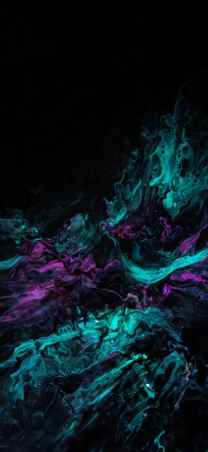 Purple and teal abstract