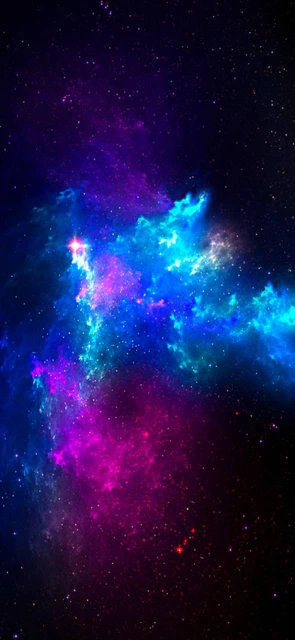 Purple Blue Nebula Wallpaper