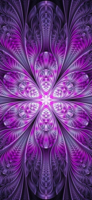 Purple Fractal Art