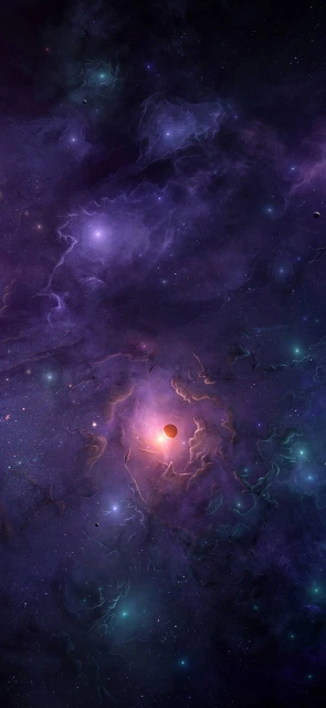 Purple Nebula Space Wallpaper 1