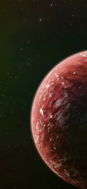 Red Planet in Starry Space