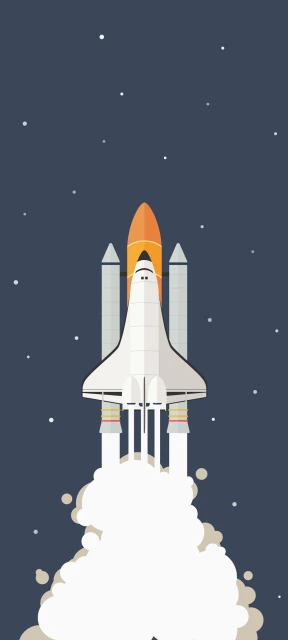 Rocket Launch Illustration