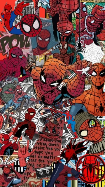 Spider Man Collage Art