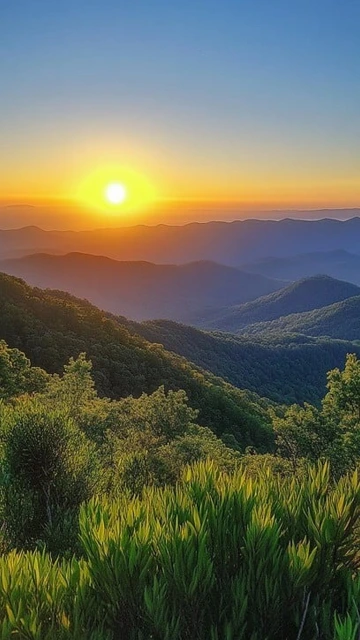 Sunrise Mountain Landscape