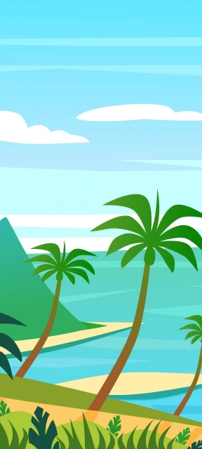 Vector Beach Wallpaper