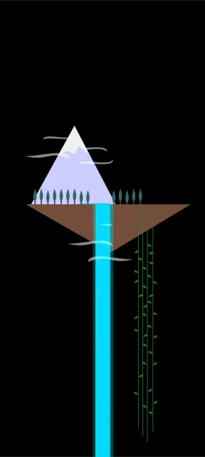Vector Waterfall Wallpaper