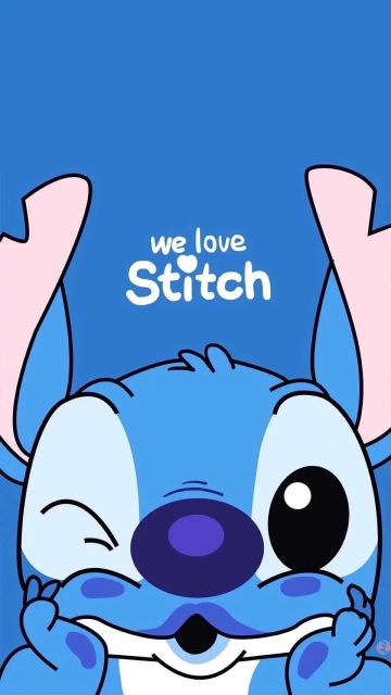 We Love Stitch Cartoon