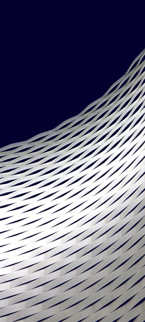 White Woven Pattern Over Blue Background