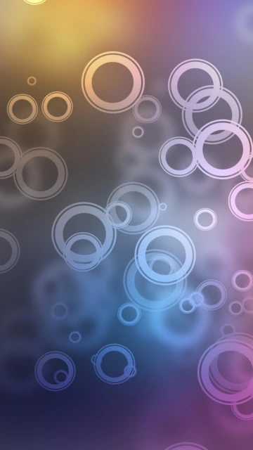 Abstract Gradient Circles Background