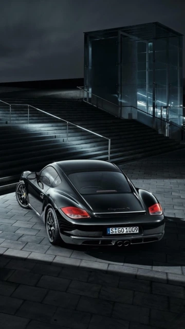 Black Porsche Cayman S