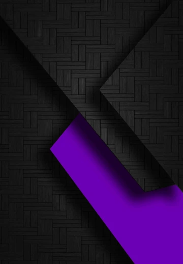 Black & Purple Abstract Shape