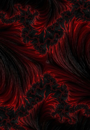 Black Red Abstract Art