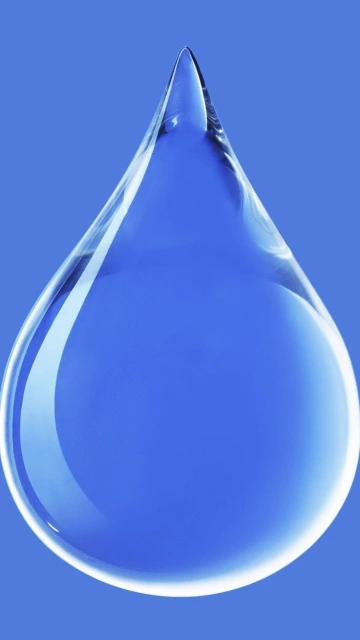 Blue Water Droplet