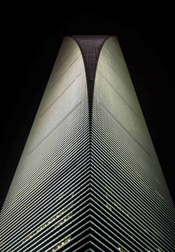 Building In Black Background