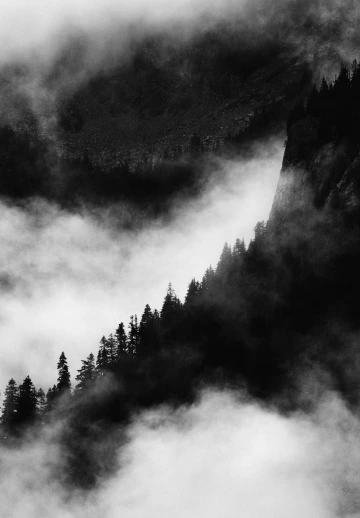 Clouds In Mountains
