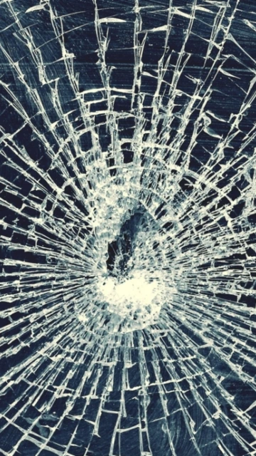 Cracked Glass Impact Pattern