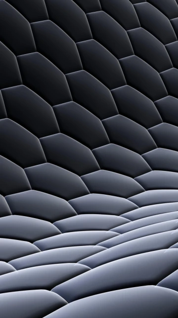 Dark Hexagonal Quilted Texture