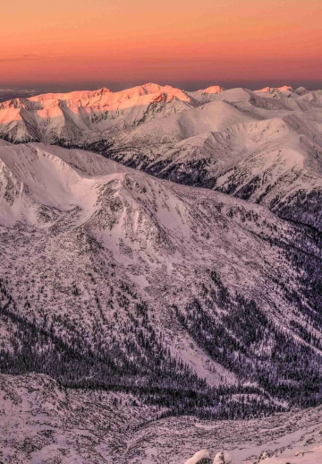 Mountains Rocks Snow