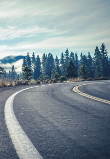 Winter Road View