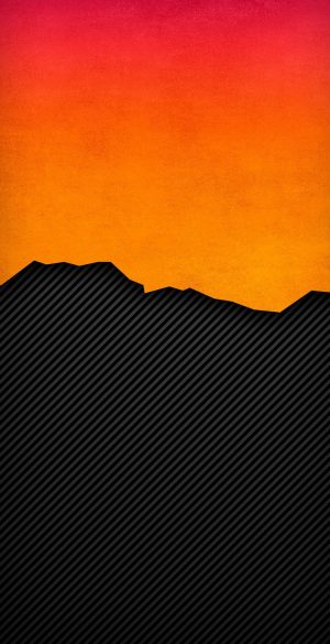 Black Mountain Sunset Phone Wallpaper 300x585 - Samsung Galaxy S21 5G Wallpapers