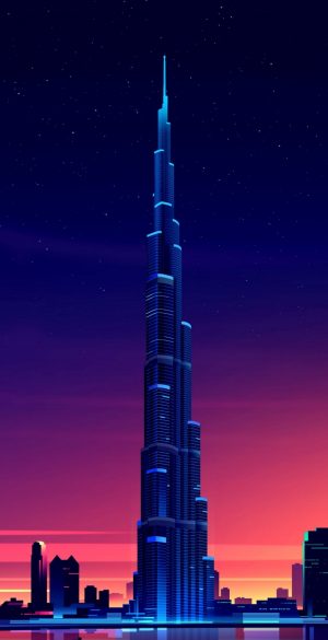 Burj Khalifa Dubai Wallpaper 300x585 - Realme 7 Wallpapers