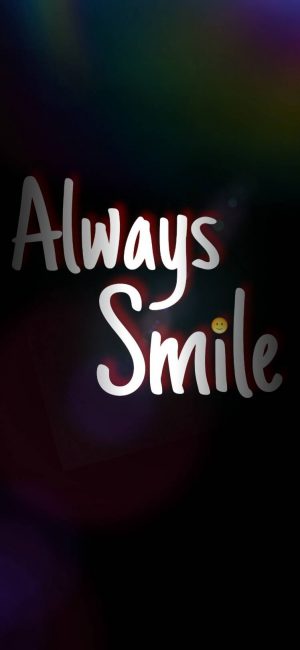 Always Smile Wallpaper 748x1620 300x650 - Word Wallpapers