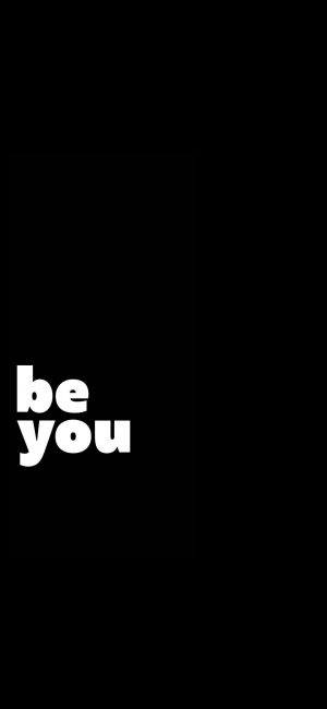 Be You Motivational Wallpaper 300x650 - Word Wallpapers