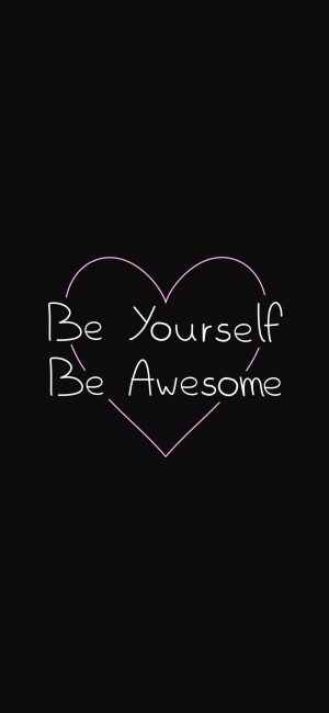 Be Yourself Motivational Wallpaper 300x650 - Word Wallpapers