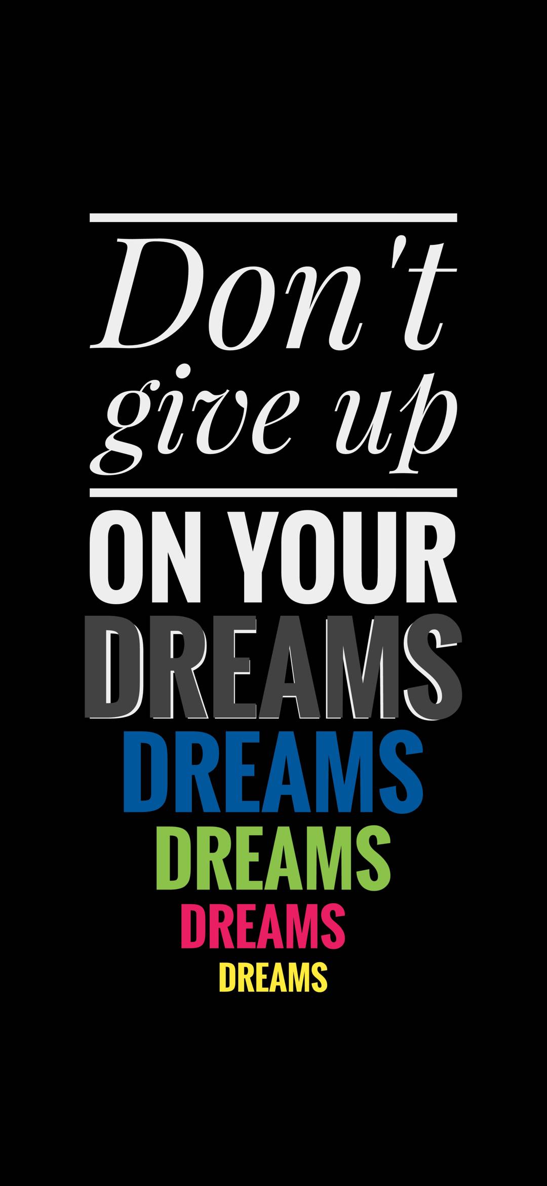 Don't Give Up - Motivational Wallpaper
