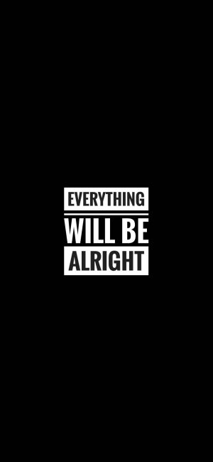 Everything Will Be Alright Motivational Wallpaper 300x650 - iPhone Quote Wallpapers