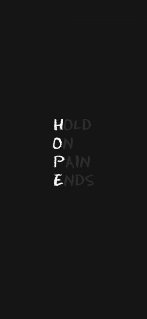 Hold On Pain Wallpaper 300x650 - iPhone Quote Wallpapers