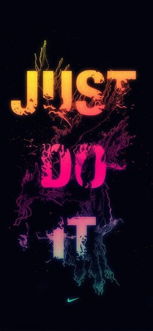 Just Do It Wallpaper 886x1920 300x650 - iPhone Quote Wallpapers
