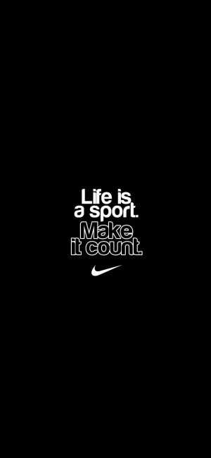 Life Is A Sport Wallpaper 1080x2340 300x650 - iPhone Quote Wallpapers