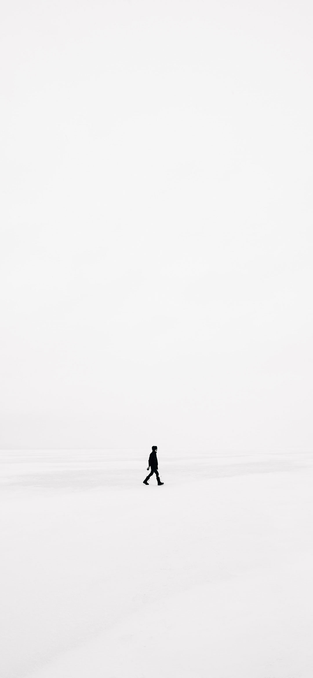 Man Alone White Wallpaper HD