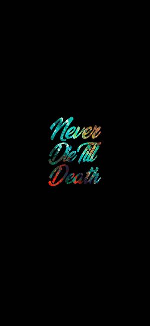 Never Die Till Death Motivational Wallpaper 300x650 - Motivational Phone Wallpapers