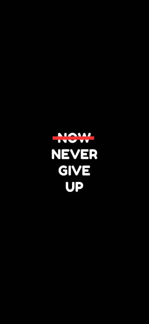 Now And Never Give Up Motivational Wallpaper 300x650 - Motivational Phone Wallpapers