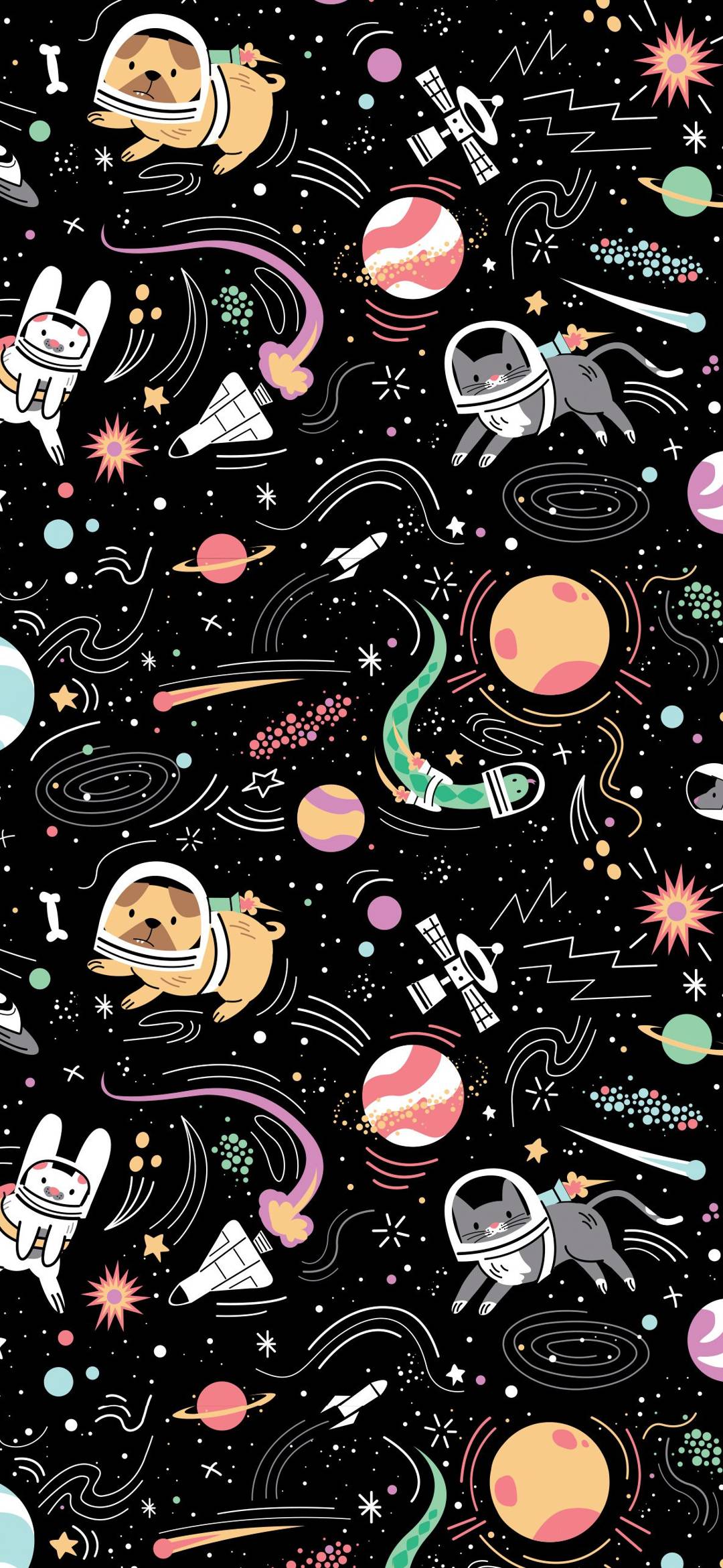Space Illustrations iPad Wallpapers Free Download