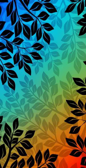 Gradient Leaves Background Wallpaper 720x1600 1 300x585 - Vivo Y33e Wallpapers