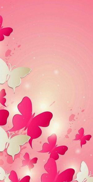 Pink Butterfly Phone Wallpaper 300x585 - Huawei P40 lite E Wallpapers