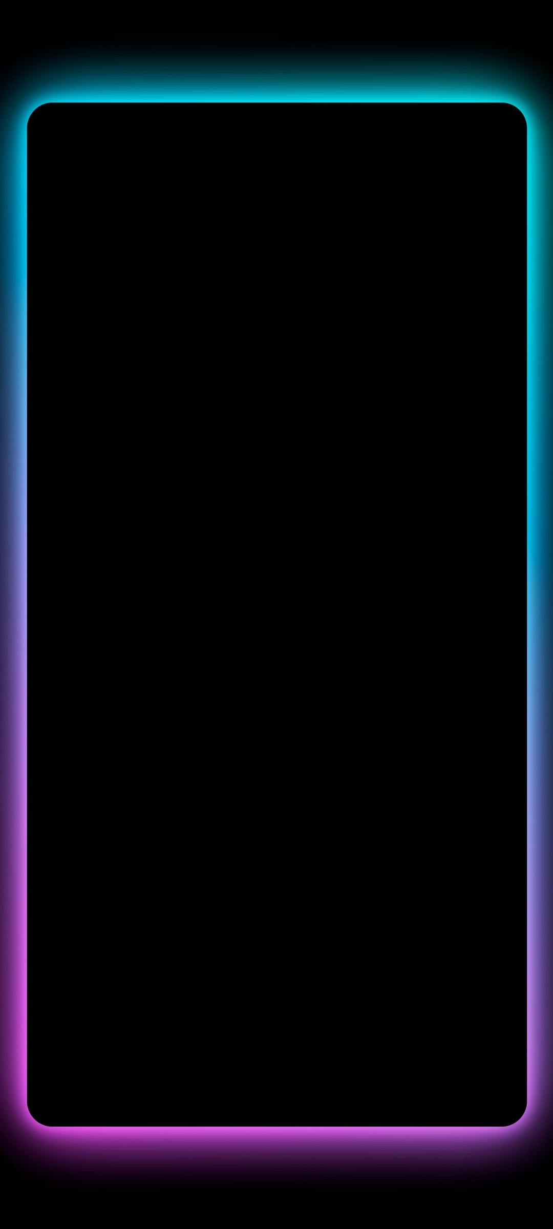 Borderlight Edge AMOLED Black Neon Wallpaper - 15