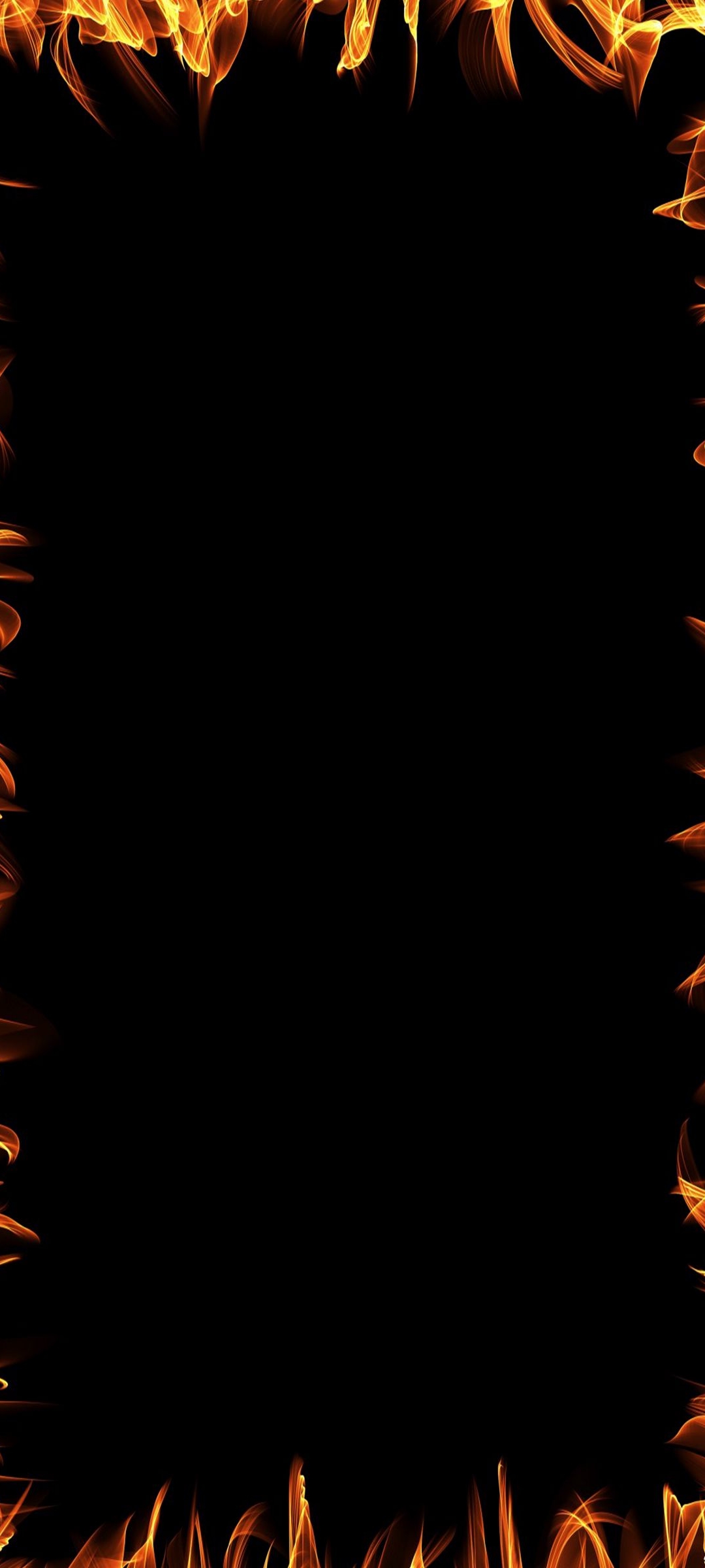 Fire Border Light Edge AMOLED Black Wallpaper - 06