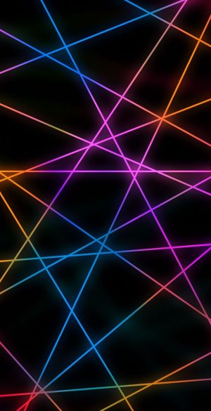 Neon 3D Lines Phone Wallpaper 180 300x585 - Abstract Phone Wallpapers