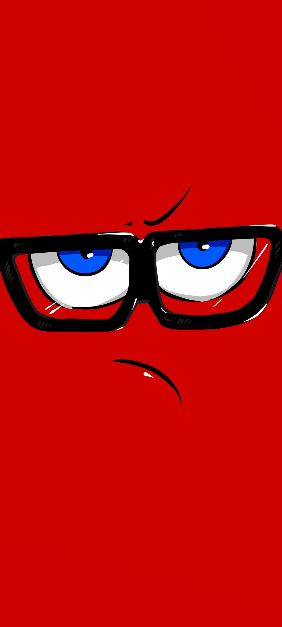 Vector Red Angry Face Wallpaper - 167