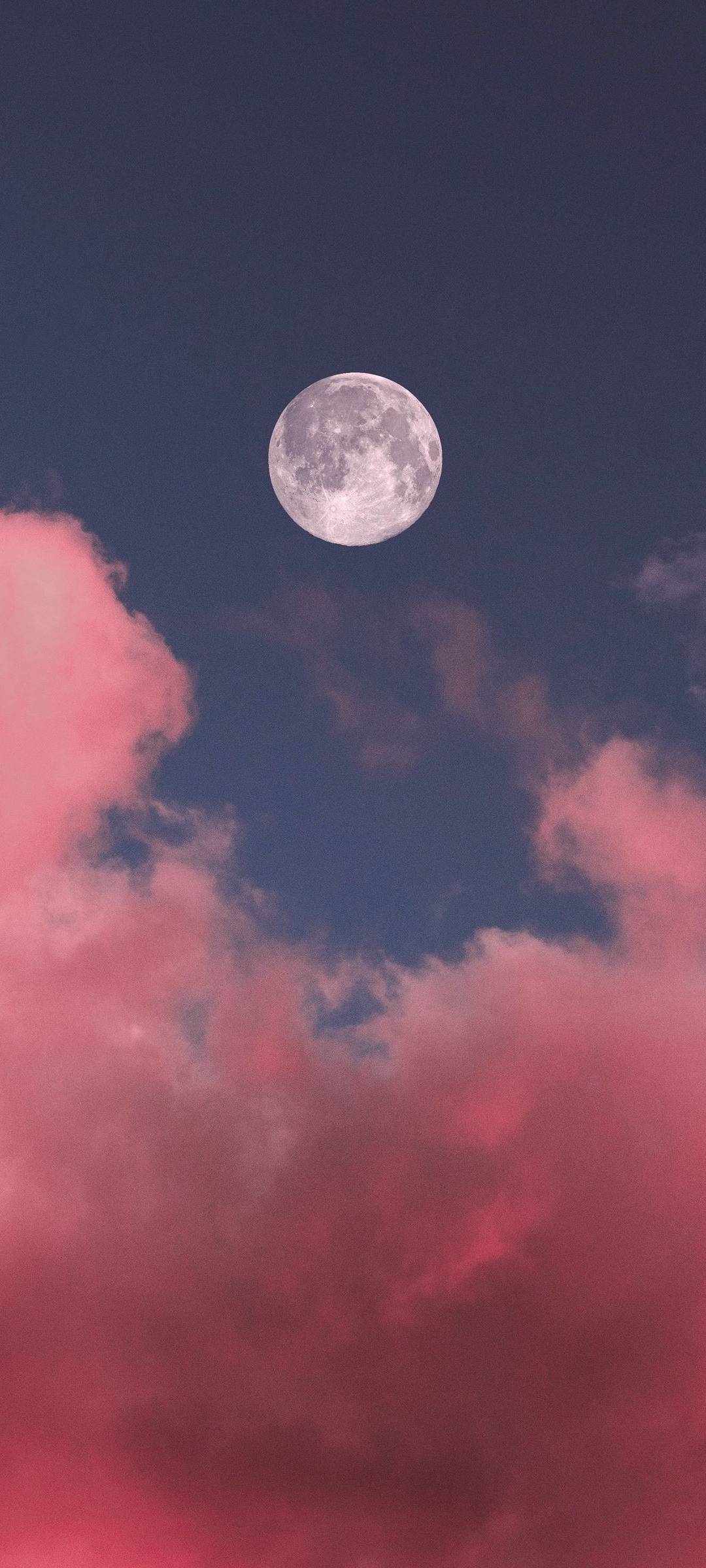 Moonshine Pink moon  Pink moon Cute Pastel Moon HD phone wallpaper   Pxfuel