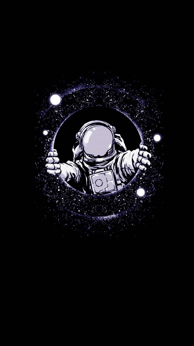Aamoled Astronaut 4K Phone Wallpaper