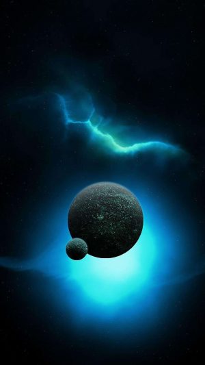 Abstract 3D Space Planet 4K Phone Wallpaper 300x533 - Black Wallpapers
