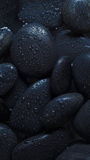 Black Wet Stones 4K Phone Wallpaper 300x533 - Black Wallpapers