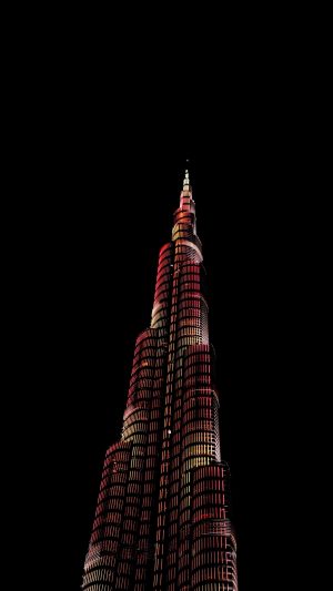 Burj Khalifa Night 4K Phone Wallpaper 300x533 - Black Wallpapers