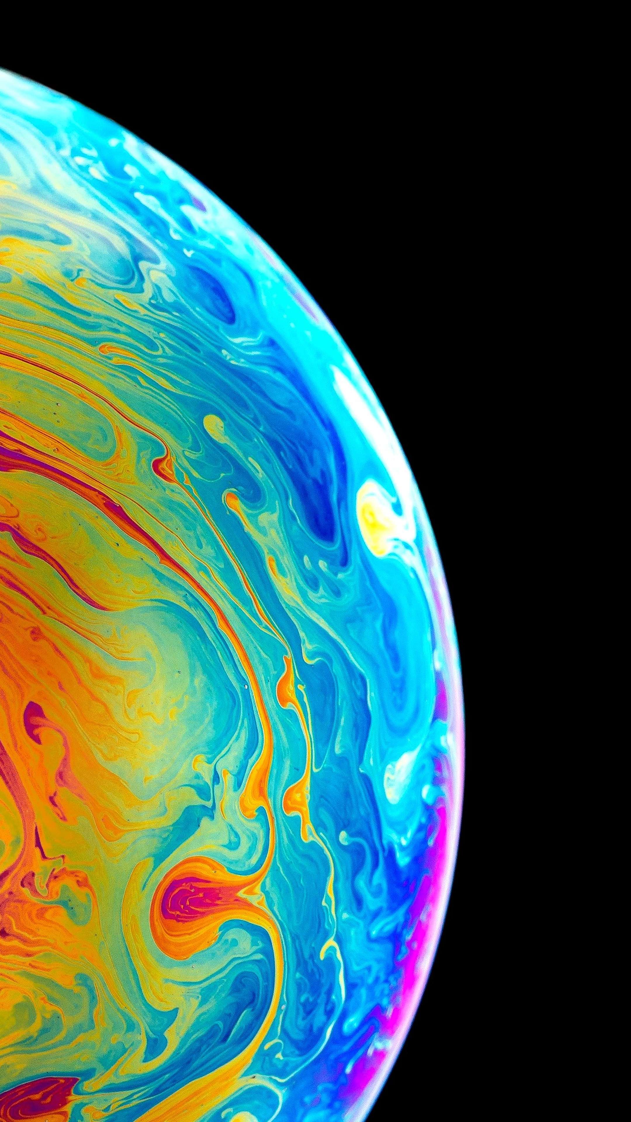 Liquid Colorful Earth 4K Phone Wallpaper