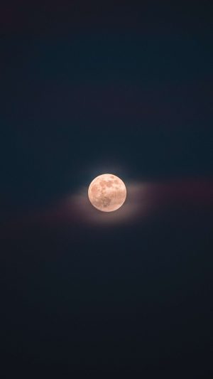 Moon Coverd With Clouds 4K Phone Wallpaper 300x533 - Minimalist Phone Wallpapers